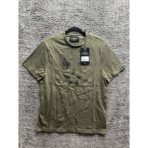 Avirex Men's Wingstar Short Sleeve Crew Neck Cotton‎ T-Shirt Camo Green M NWD